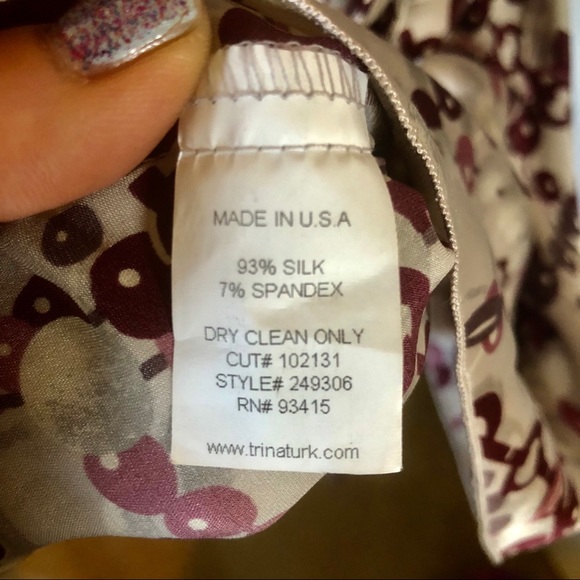 New no tags never worn Trina Turk silk halter top - Picture 4 of 4